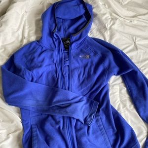 The north face fleece zip up hoodie